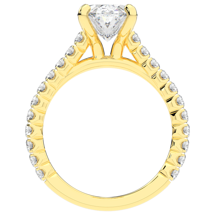 2.40CT.TW OVAL LAB DIAMOND ENGAGEMENT RING - Nazarelle