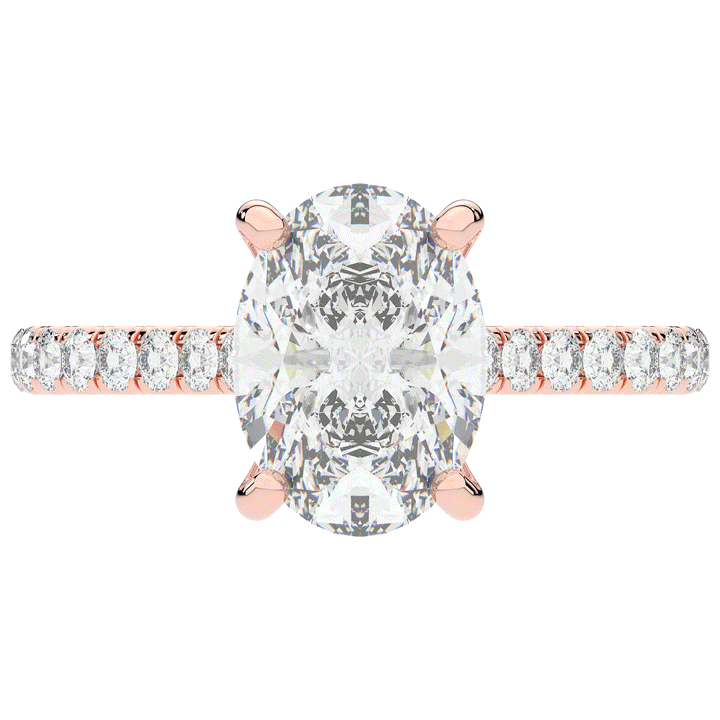 2.40CT.TW OVAL LAB DIAMOND ENGAGEMENT RING - Nazarelle