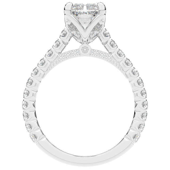 2.70CT.TW RADIANT LAB DIAMOND SOLITAIRE ENGAGEMENT RING - Nazarelle