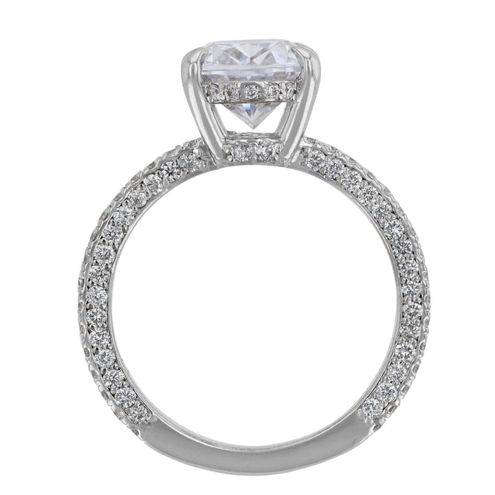 14K White Gold Diamond Accented Ring, 0.80ct.