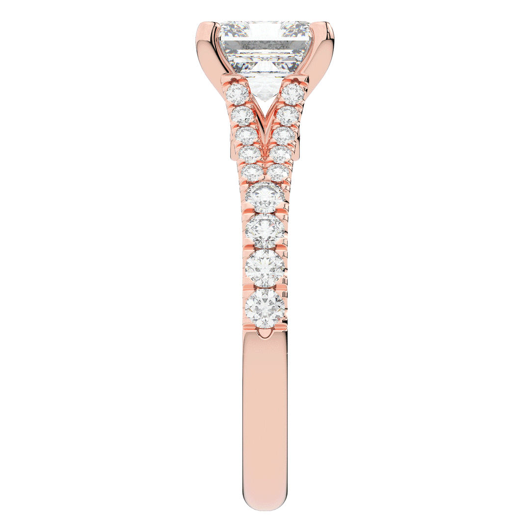 2.45CT.TW ASSCHER LAB DIAMOND ENGAGEMENT RING - Nazarelle
