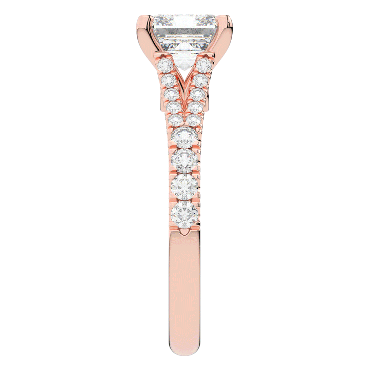 2.45CT.TW ASSCHER LAB DIAMOND ENGAGEMENT RING - Nazarelle