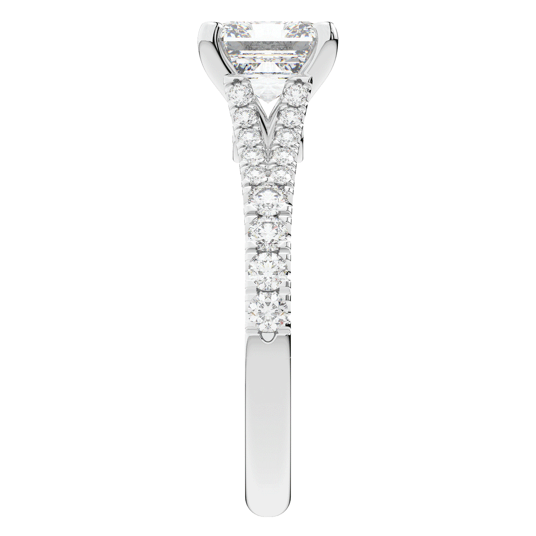 2.45CT.TW ASSCHER LAB DIAMOND ENGAGEMENT RING - Nazarelle