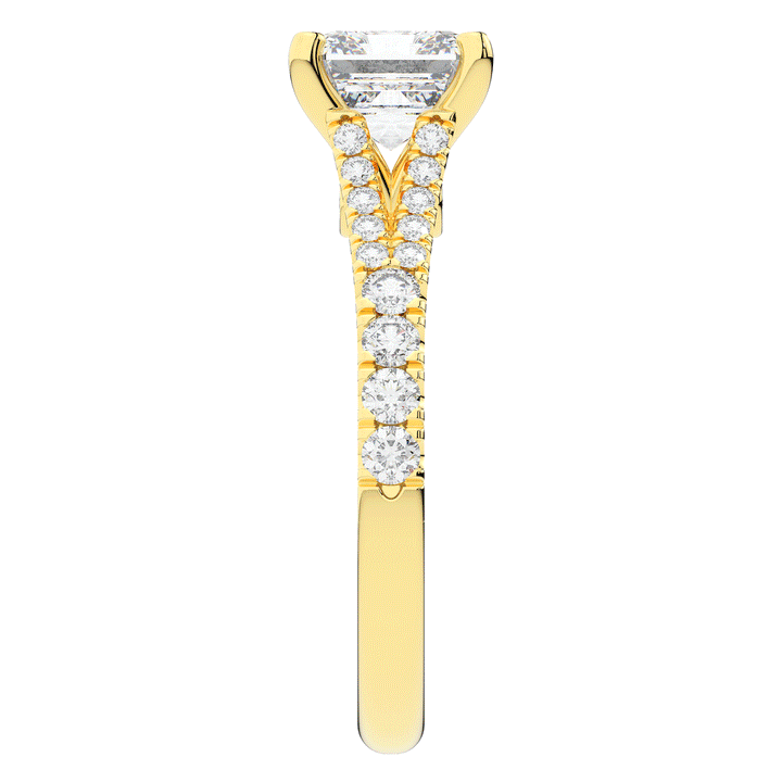 2.45CT.TW ASSCHER LAB DIAMOND ENGAGEMENT RING - Nazarelle