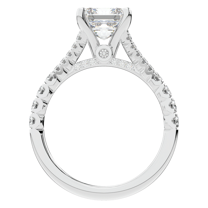 2.45CT.TW ASSCHER LAB DIAMOND ENGAGEMENT RING - Nazarelle