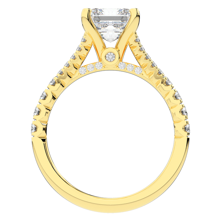 2.45CT.TW ASSCHER LAB DIAMOND ENGAGEMENT RING - Nazarelle