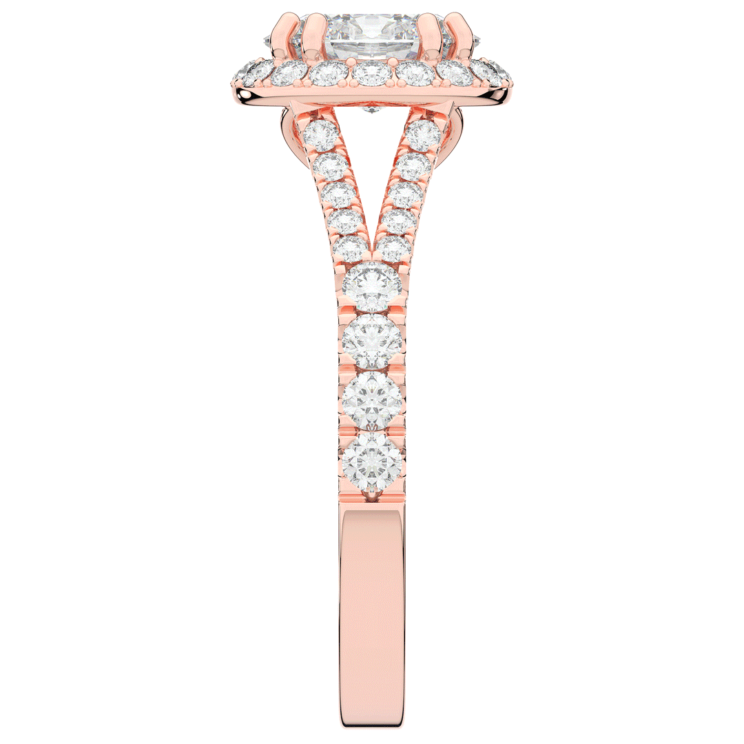 1.60CT.TW OVAL LAB DIAMOND ENGAGEMENT RING - Nazarelle