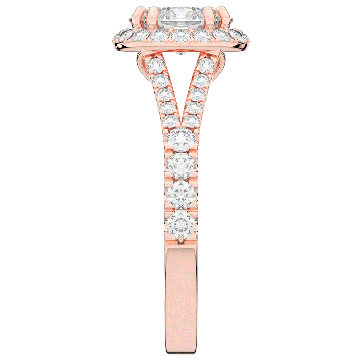 1.60CT.TW OVAL LAB DIAMOND ENGAGEMENT RING - Nazarelle