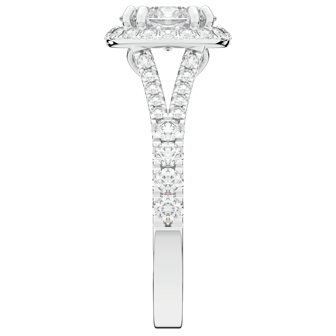 1.60CT.TW OVAL LAB DIAMOND ENGAGEMENT RING - Nazarelle