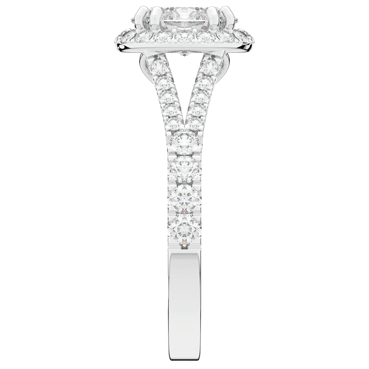 1.60CT.TW OVAL LAB DIAMOND ENGAGEMENT RING - Nazarelle