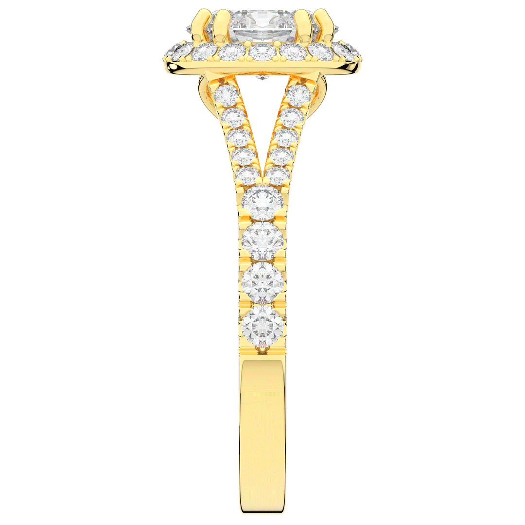 1.60CT.TW OVAL LAB DIAMOND ENGAGEMENT RING - Nazarelle