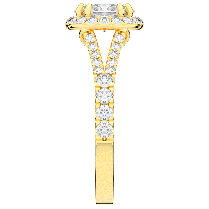1.60CT.TW OVAL LAB DIAMOND ENGAGEMENT RING - Nazarelle