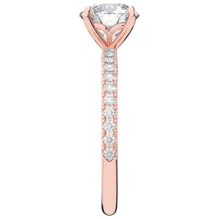 1.75CT.TW ROUND LAB DIAMOND SOLITAIRE ENGAGEMENT RING - Nazarelle
