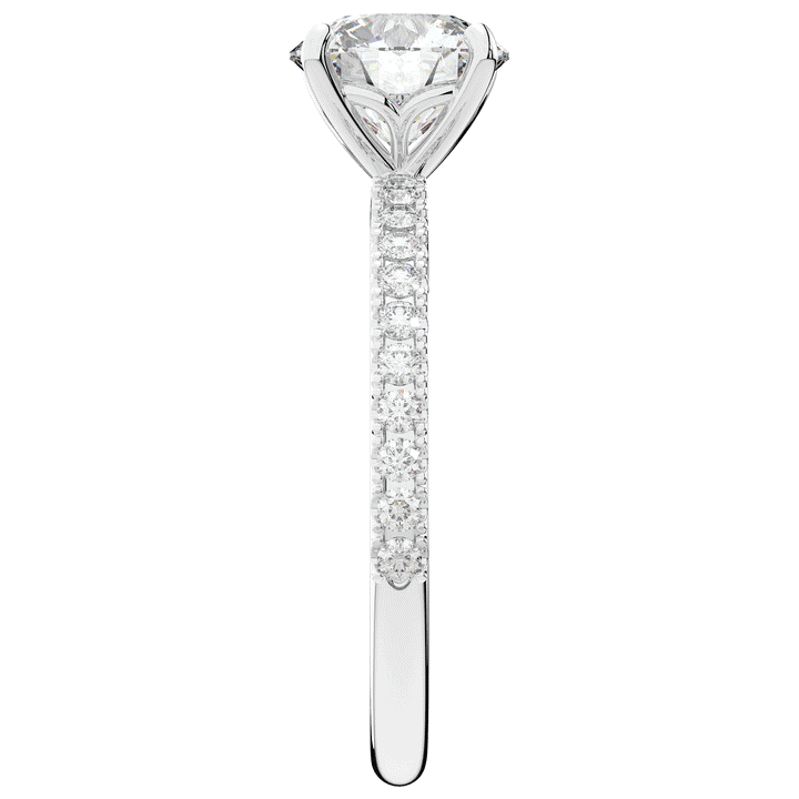1.75CT.TW ROUND LAB DIAMOND SOLITAIRE ENGAGEMENT RING - Nazarelle