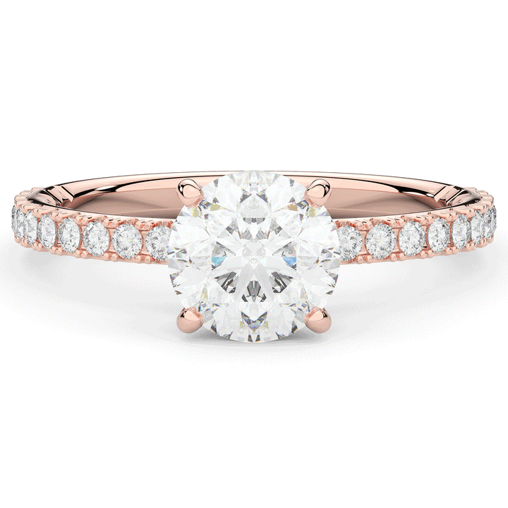 1.75CT.TW ROUND LAB DIAMOND SOLITAIRE ENGAGEMENT RING - Nazarelle