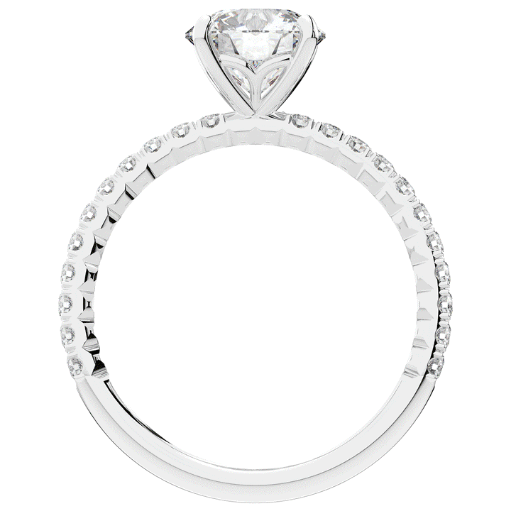 1.75CT.TW ROUND LAB DIAMOND SOLITAIRE ENGAGEMENT RING - Nazarelle