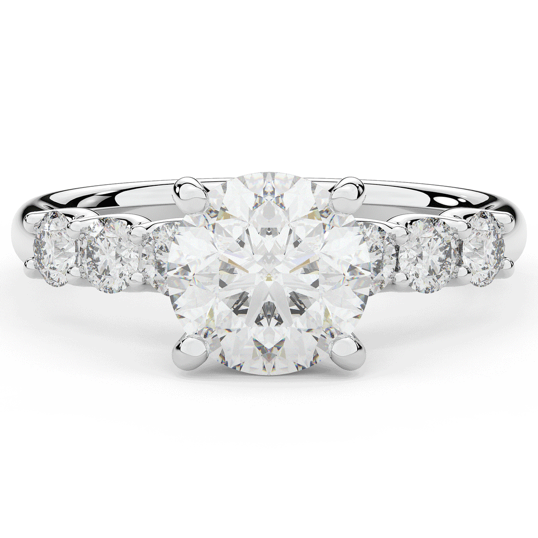 2.60CT.TW ROUND LAB DIAMOND SOLITAIRE ENGAGEMENT RING - Nazarelle