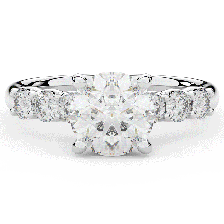 2.60CT.TW ROUND LAB DIAMOND SOLITAIRE ENGAGEMENT RING - Nazarelle