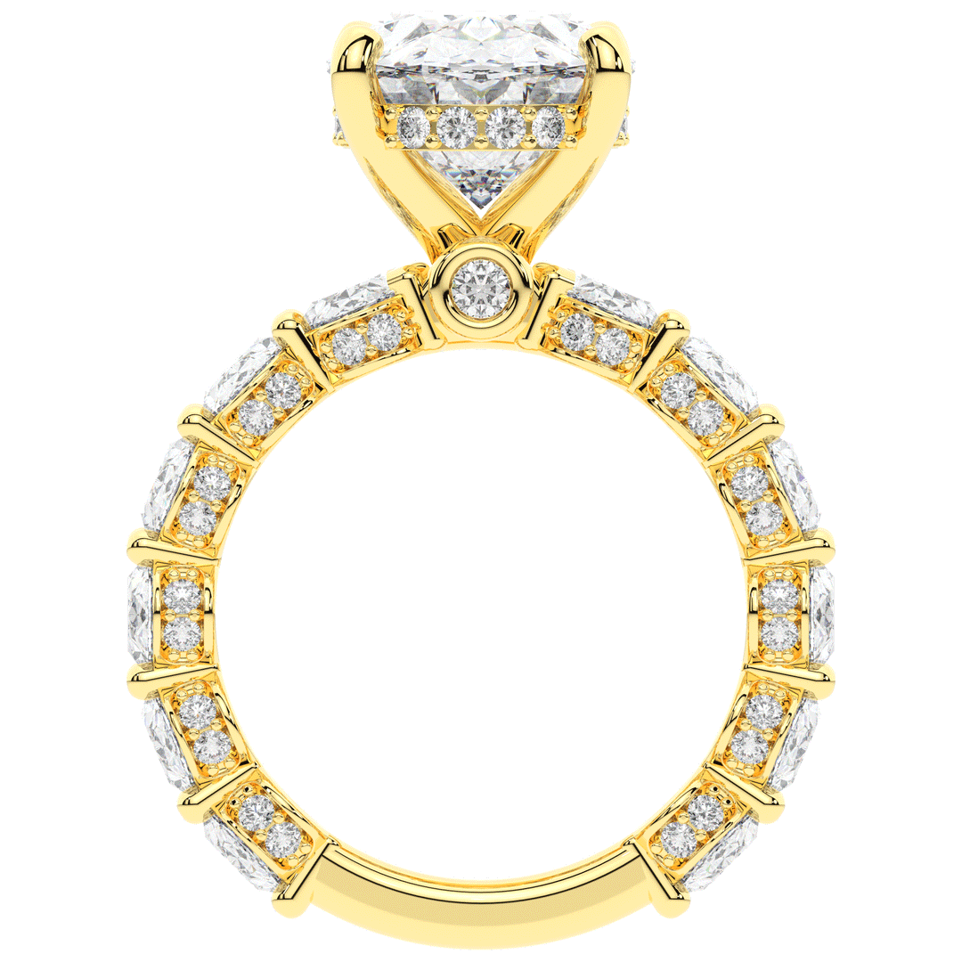 10.90CT.TW OVAL LAB DIAMOND SOLITAIRE ENGAGEMENT RING - Nazarelle