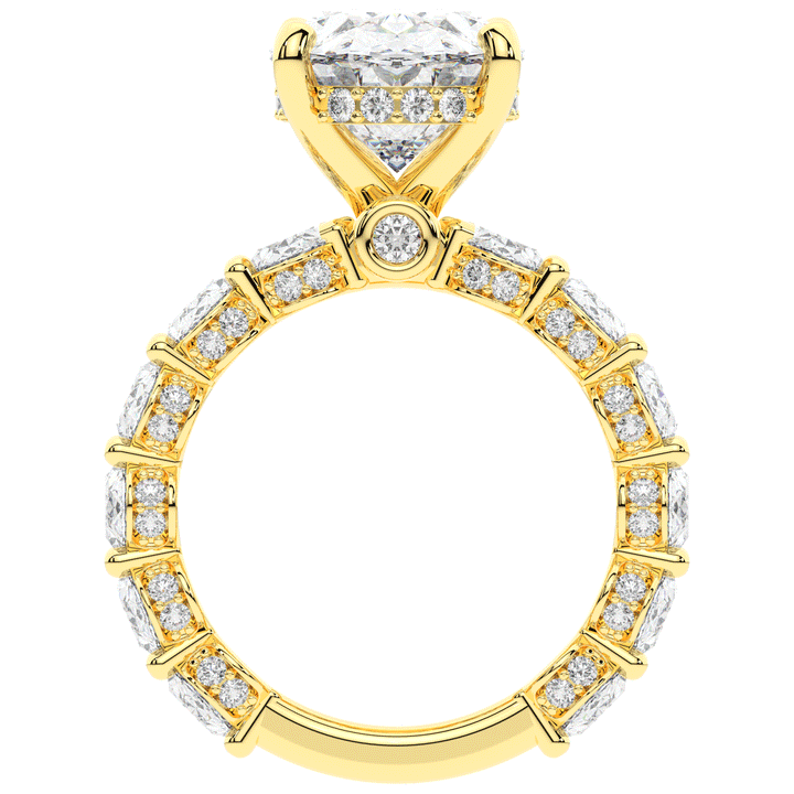 10.90CT.TW OVAL LAB DIAMOND SOLITAIRE ENGAGEMENT RING - Nazarelle
