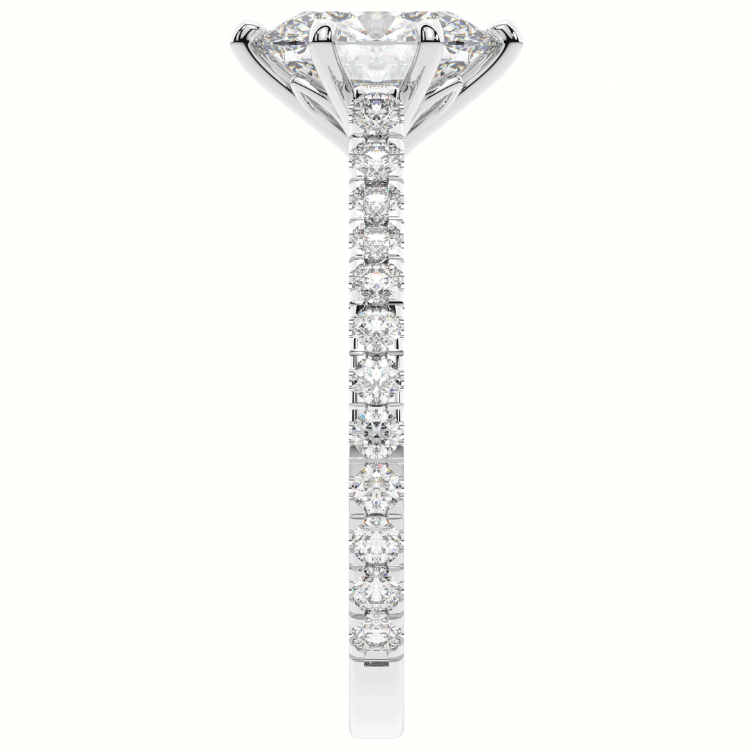 2.00CT.TW OVAL LAB DIAMOND SOLITAIRE ENGAGEMENT RING - Nazarelle