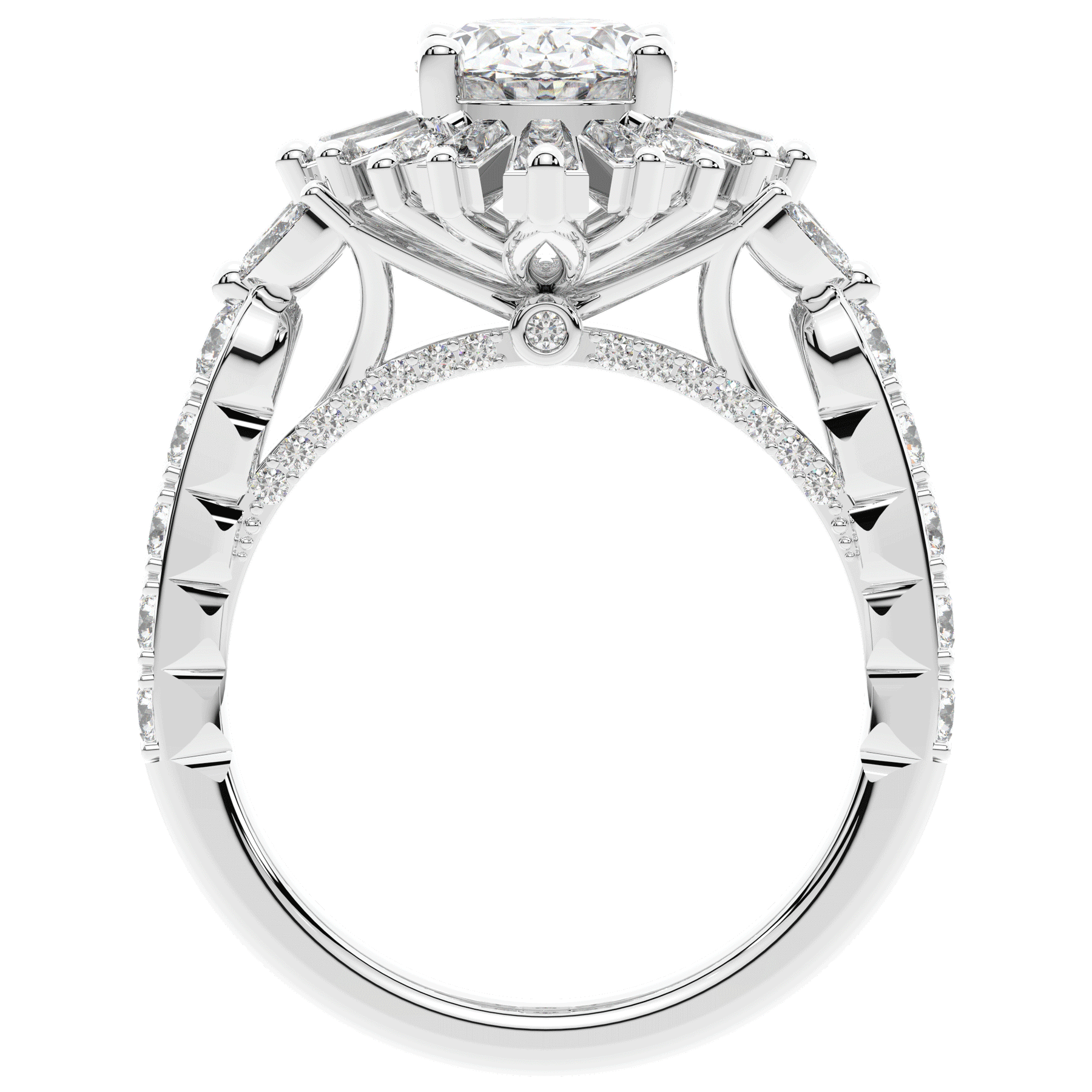 Nazar Lab 3.10CT.TW OVAL LAB DIAMOND HALO ENGAGEMENT RING – Nazar's & Co. Jewelers