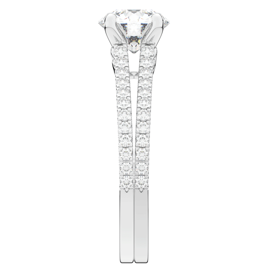 1.90CT.TW ROUND LAB DIAMOND SOLITAIRE ENGAGEMENT RING - Nazarelle