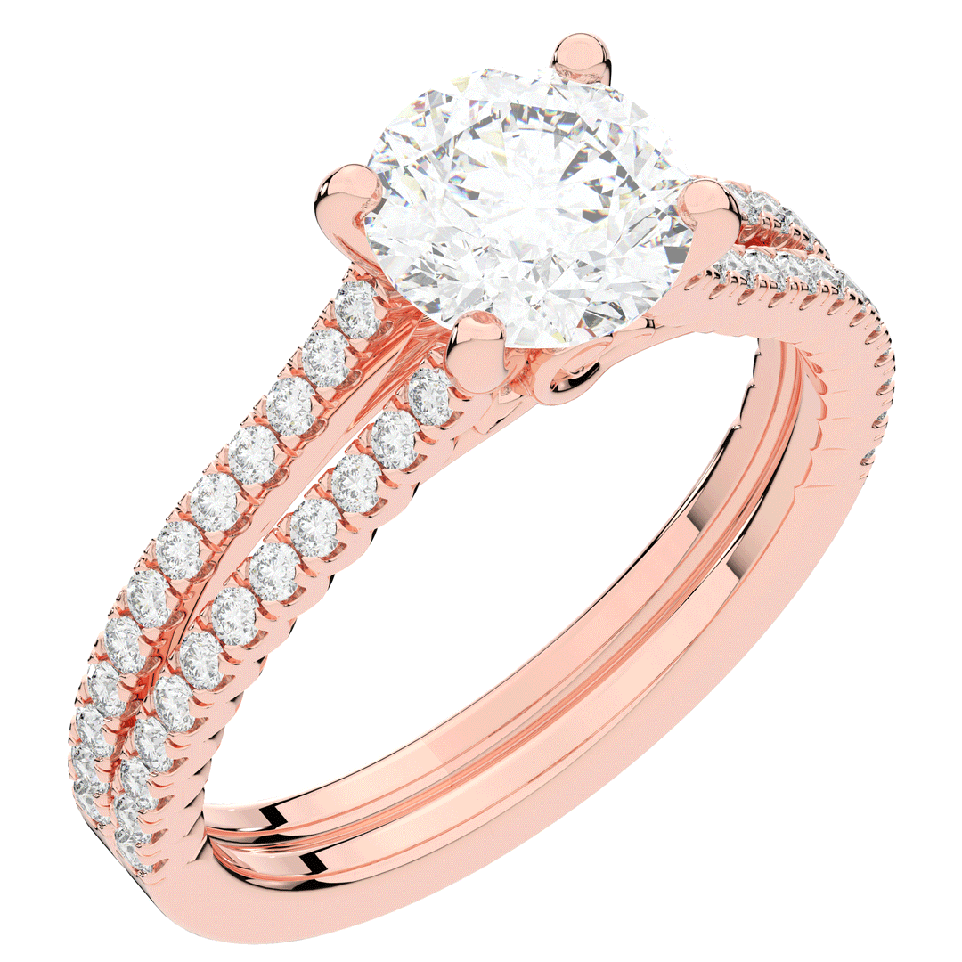 1.90CT.TW ROUND LAB DIAMOND SOLITAIRE ENGAGEMENT RING - Nazarelle