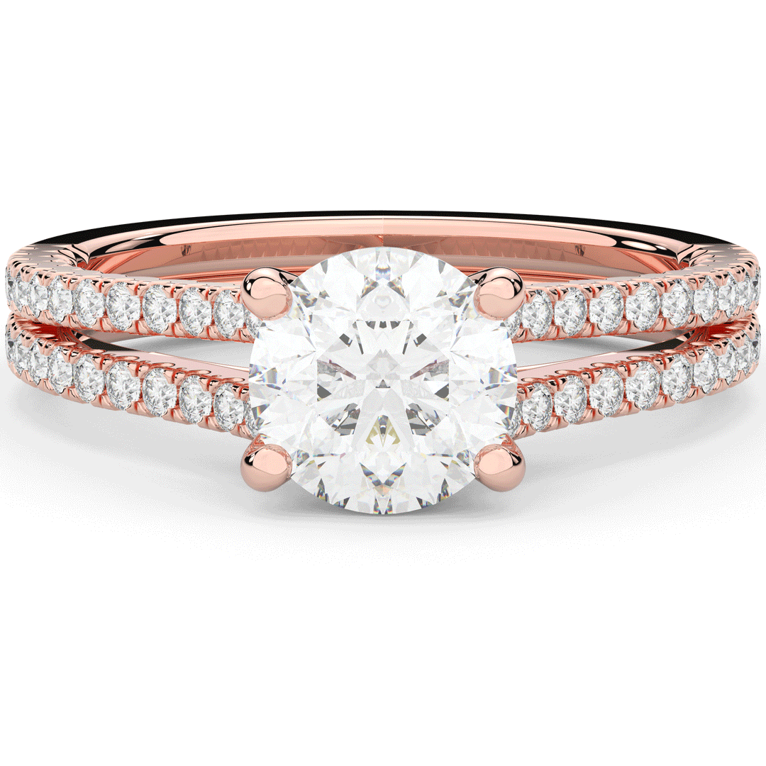 1.90CT.TW ROUND LAB DIAMOND SOLITAIRE ENGAGEMENT RING - Nazarelle