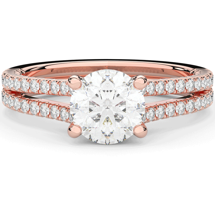 1.90CT.TW ROUND LAB DIAMOND SOLITAIRE ENGAGEMENT RING - Nazarelle