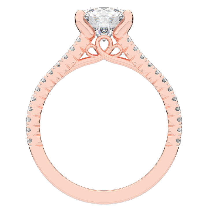 1.90CT.TW ROUND LAB DIAMOND SOLITAIRE ENGAGEMENT RING - Nazarelle