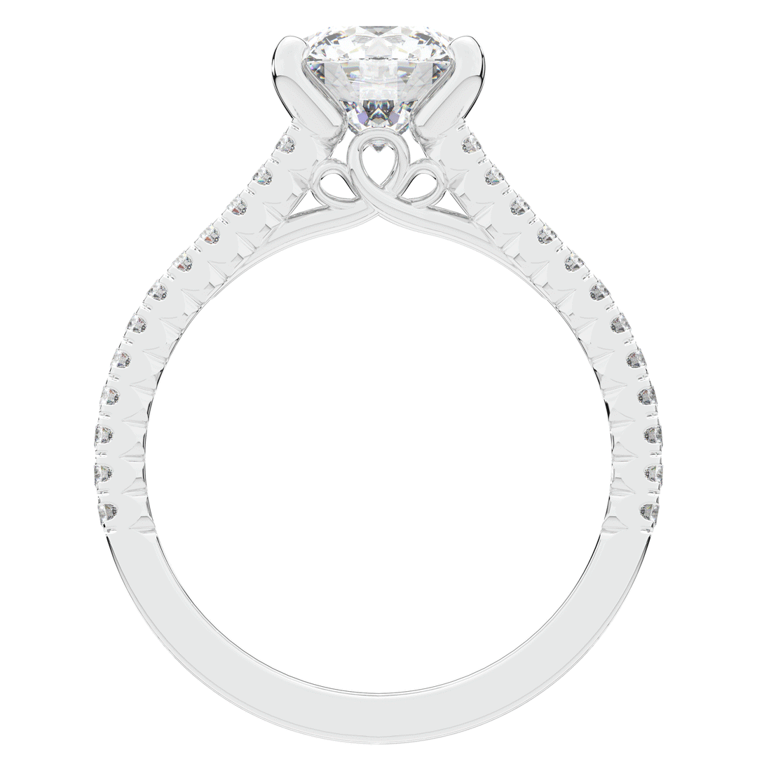 1.90CT.TW ROUND LAB DIAMOND SOLITAIRE ENGAGEMENT RING - Nazarelle