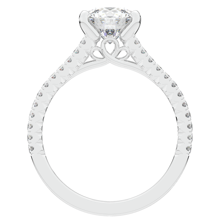 1.90CT.TW ROUND LAB DIAMOND SOLITAIRE ENGAGEMENT RING - Nazarelle