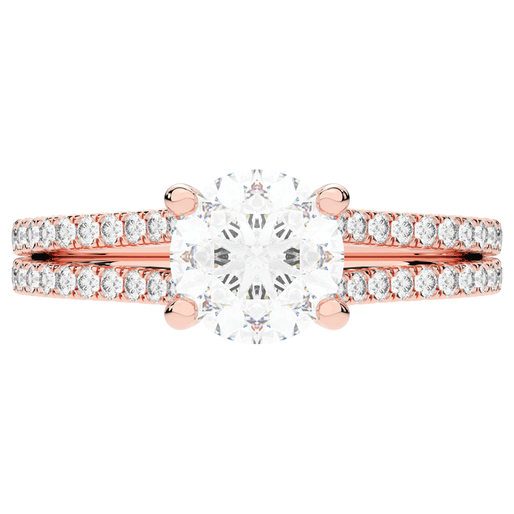 1.90CT.TW ROUND LAB DIAMOND SOLITAIRE ENGAGEMENT RING - Nazarelle