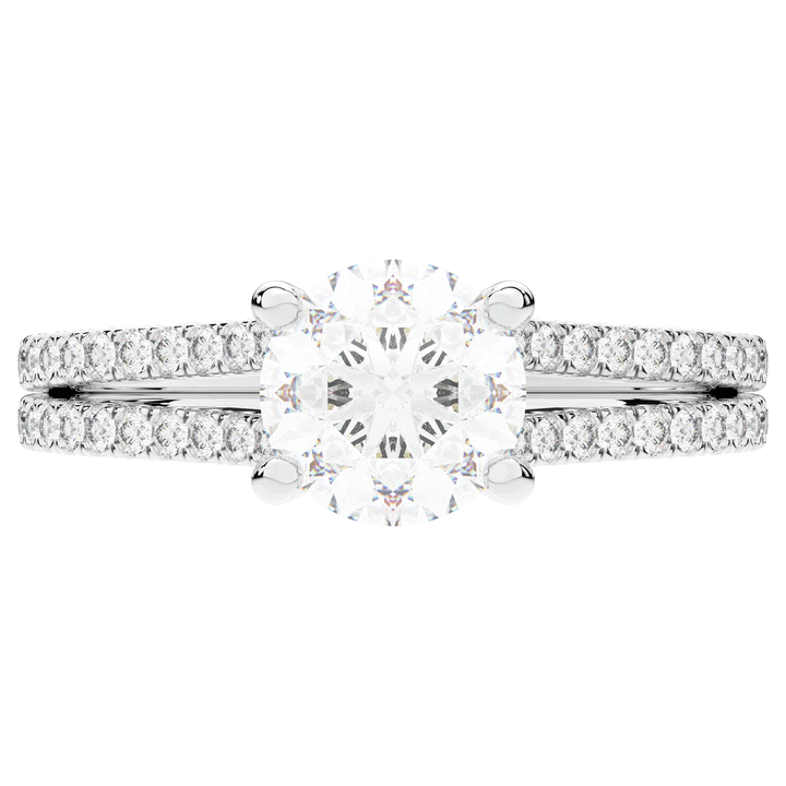 1.90CT.TW ROUND LAB DIAMOND SOLITAIRE ENGAGEMENT RING - Nazarelle