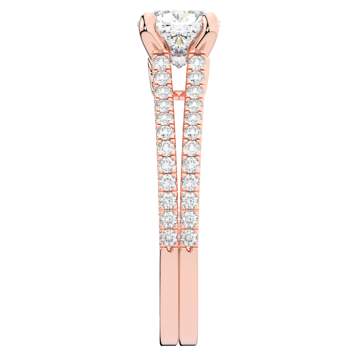 1.90CT.TW CUSHION LAB DIAMOND SOLITAIRE ENGAGEMENT RING - Nazarelle