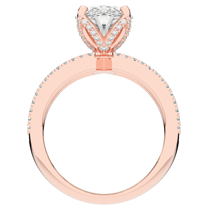 3.95CT.TW OVAL LAB DIAMOND SOLITAIRE ENGAGEMENT RING - Nazarelle