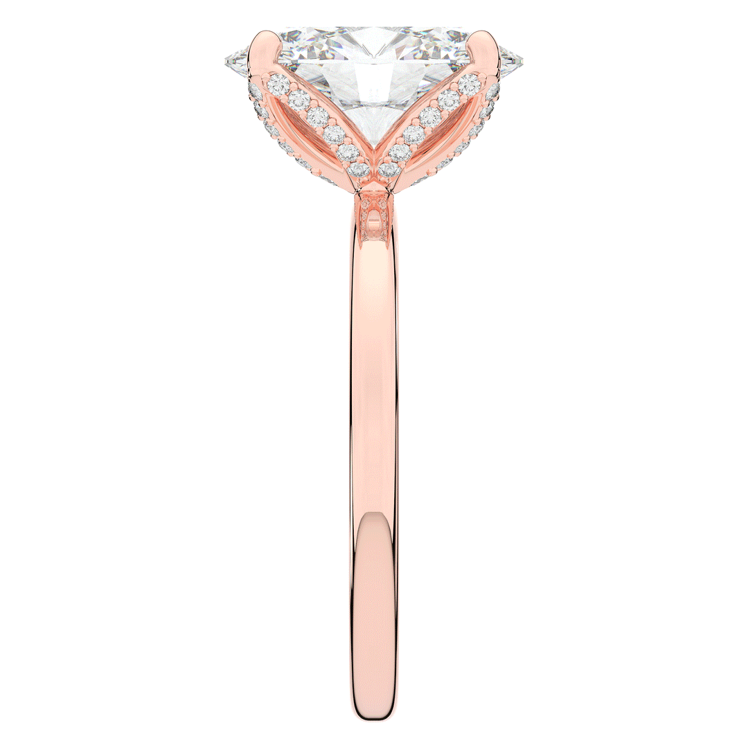 3.10CT.TW OVAL LAB DIAMOND ENGAGEMENT RING - Nazarelle