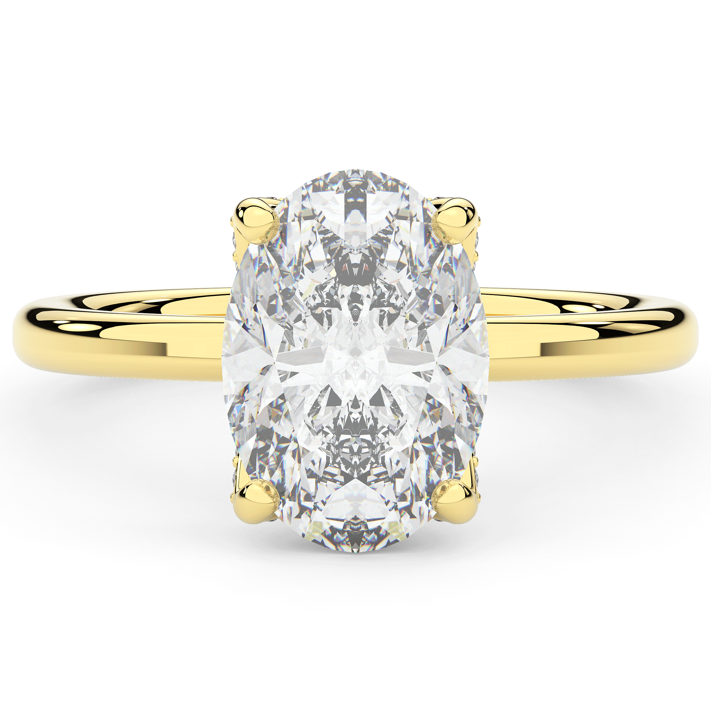 3.10CT.TW OVAL LAB DIAMOND ENGAGEMENT RING – Nazar's & Co. Jewelers