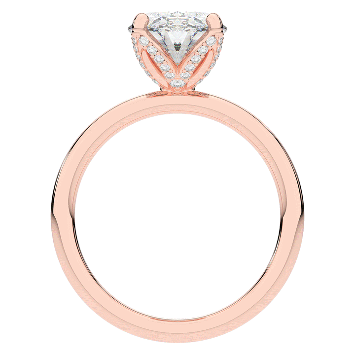 3.10CT.TW OVAL LAB DIAMOND ENGAGEMENT RING - Nazarelle