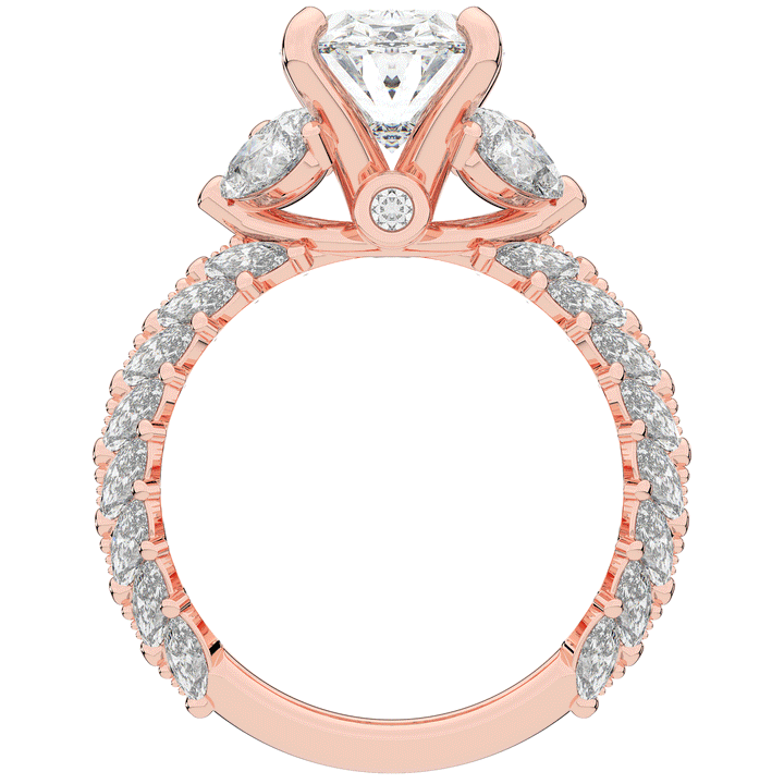 5.25CT.TW OVAL LAB DIAMOND HALO ENGAGEMENT RING - Nazarelle