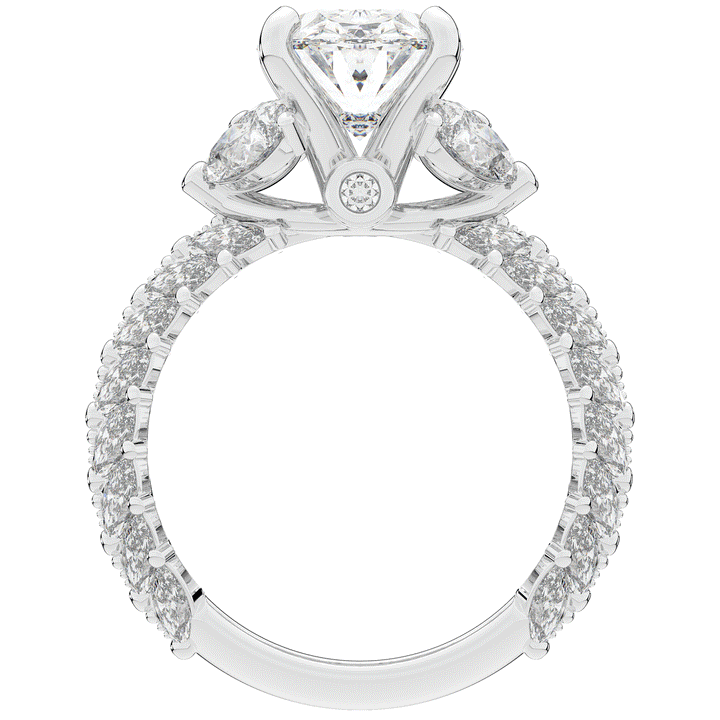 5.25CT.TW OVAL LAB DIAMOND HALO ENGAGEMENT RING - Nazarelle