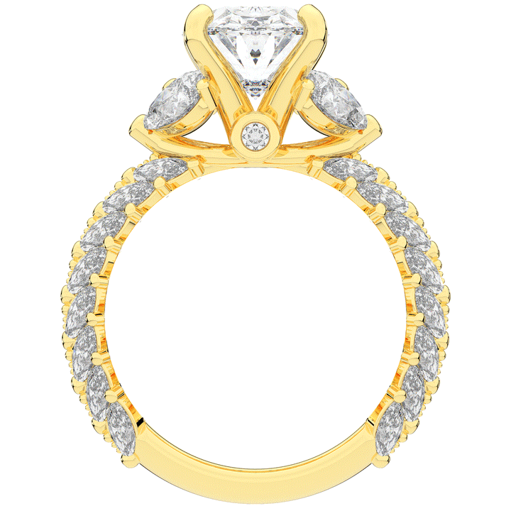 5.25CT.TW OVAL LAB DIAMOND HALO ENGAGEMENT RING - Nazarelle