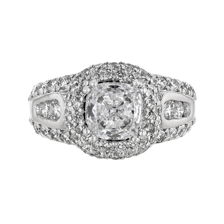 Round Diamond Hidden Pink Sapphire Ring