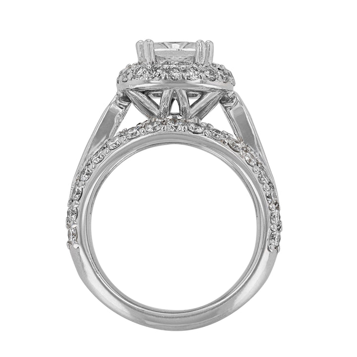 Round Diamond Hidden Pink Sapphire Ring