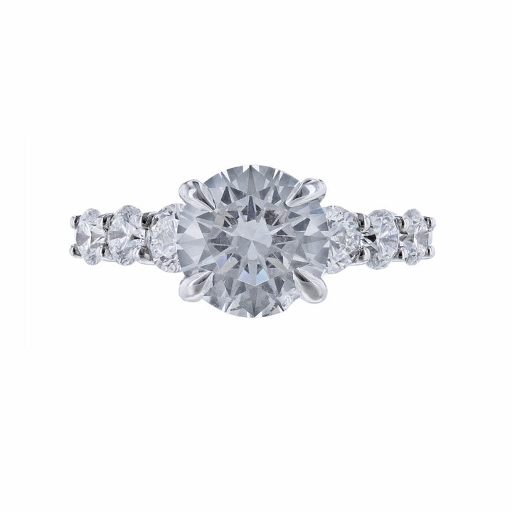 14K White Gold Diamond Accented Ring