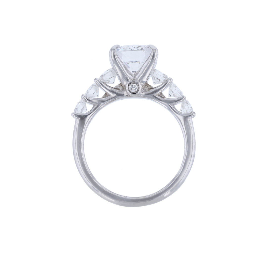 14K White Gold Diamond Accented Ring