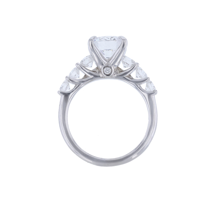 14K White Gold Diamond Accented Ring