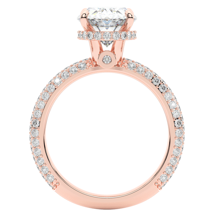 3.60CT.TW OVAL LAB DIAMOND SOLITAIRE ENGAGEMENT RING - Nazarelle