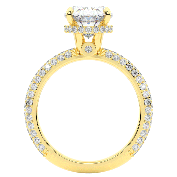 3.60CT.TW OVAL LAB DIAMOND SOLITAIRE ENGAGEMENT RING - Nazarelle